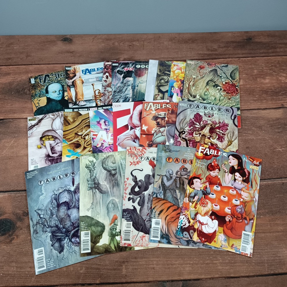 Fables Comic Book Lot Vertigo DC Comics Series Issues #50, 54, 64-67, 69-81,‎ 86